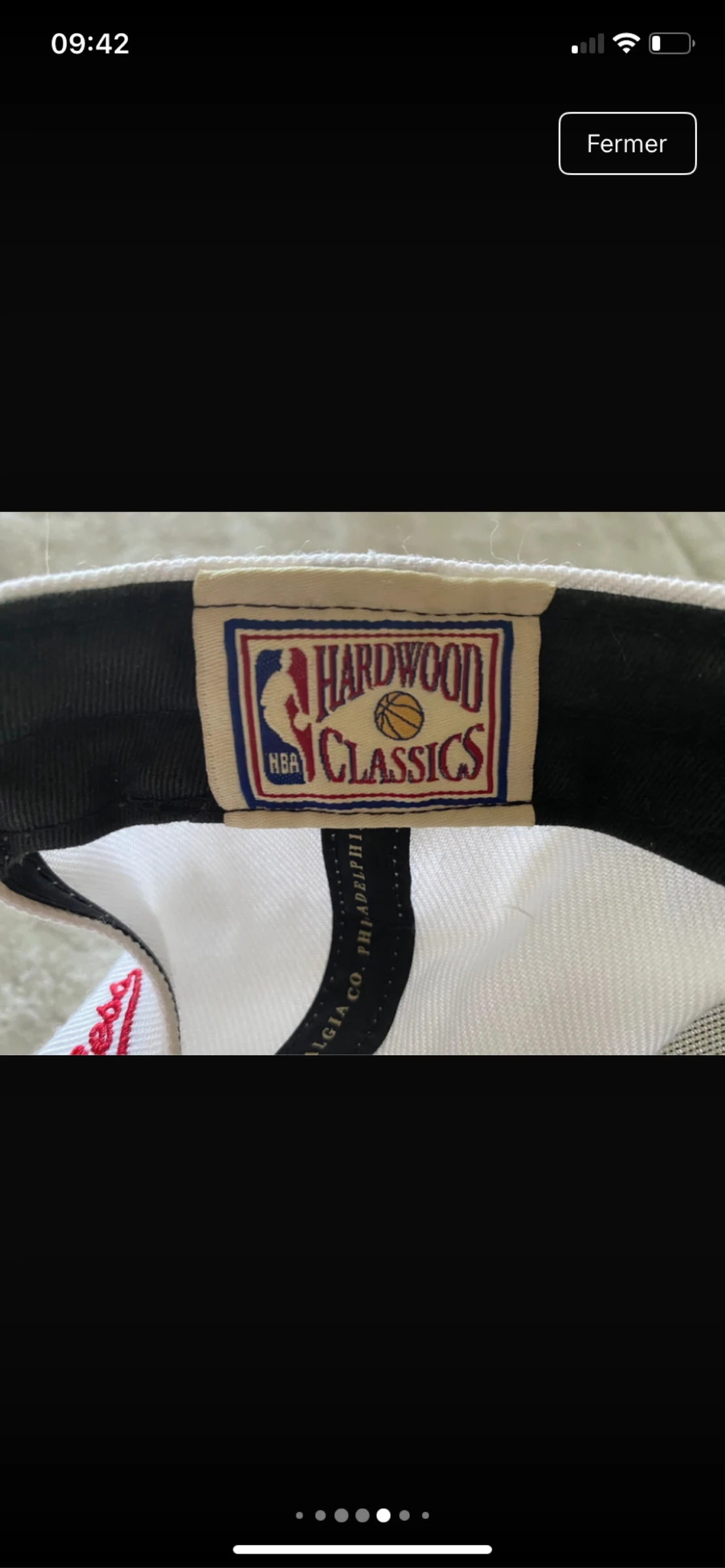 Boné Mitchell & Ness Chicago Bulls NBA Hardwood Classics Snapback branco/vermelho – photo 10